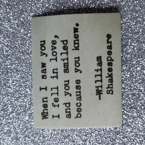 PROVERB WATERPOOF Sticker Quote Shakespeare love